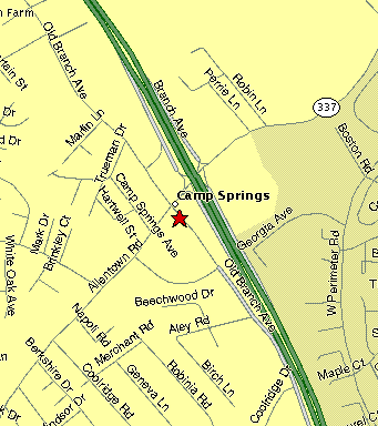 Map to the Martial Arts Center